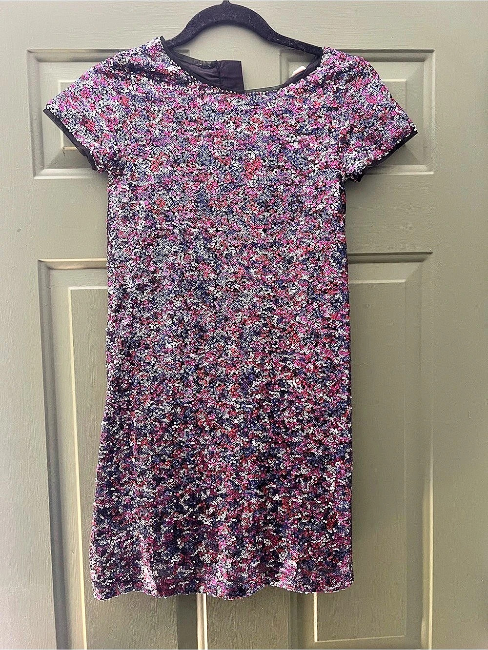 Gap Kids Sequin Dress in Black & Pink Like New